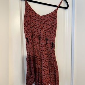 TopShop red and black romper